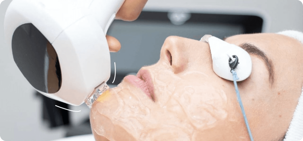 Laser and light therapy treatment imagery